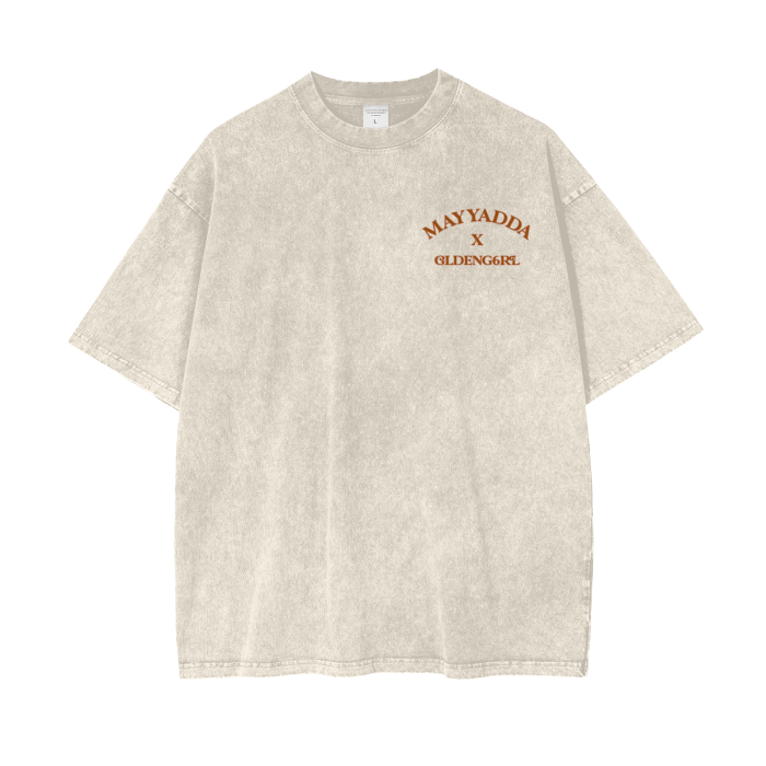 Acid Wash Oversize R.I.P Captain Save-a-Heaux T-Shirt